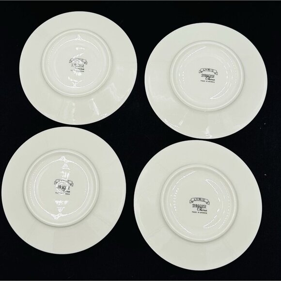 Syracuse China Lyric 5 7/8" Saucer Vintage MCM Made in USA Set of 4 - Picture 8 of 13
